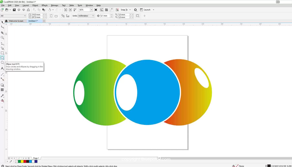 Elipse Tool Berfungsi Untuk