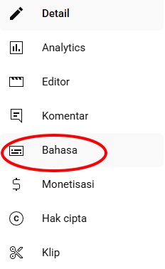 cara membuat subtitle otomatis di YouTube