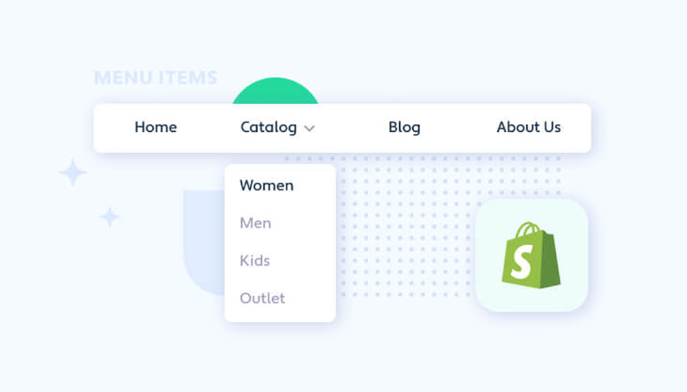 Cara Dropdown Menu di Shopify Muncul Saat Hover & Bisa Diklik
