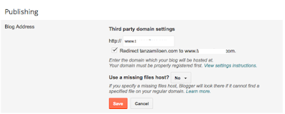 Menambahkan custom domain godaddy ke blogspot
